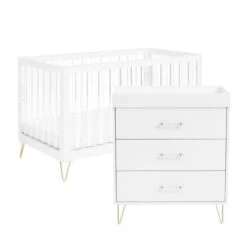 Babymore Kimi XL Acrylic 2 Piece Nursery Room Set -Furniture Store 30964239 alt04