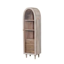 Indus Valley Atomic Single Door Glass Cabinet -Furniture Store 30965892 alt02