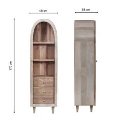 Indus Valley Atomic Single Door Glass Cabinet -Furniture Store 30965892 alt09