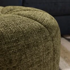 Pumpkin Distressed Chenille Footstool -Furniture Store 30966298 alt02