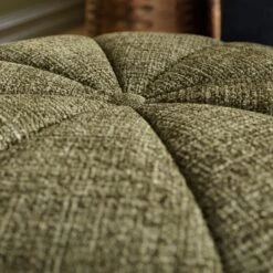 Pumpkin Distressed Chenille Footstool -Furniture Store 30966298 alt03