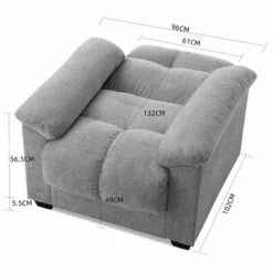 Margo Chenille Armchair -Furniture Store 30968095 alt07
