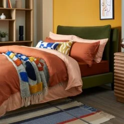 Skylar Velvet Pillow Back Bed Frame -Furniture Store 30968569 alt03