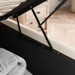 Arriana Ottoman Chesterfield Bed Frame, Woven Fabric 18 Arriana Ottoman Chesterfield Bed Frame, Woven Fabric -Furniture Store 30968591 alt03