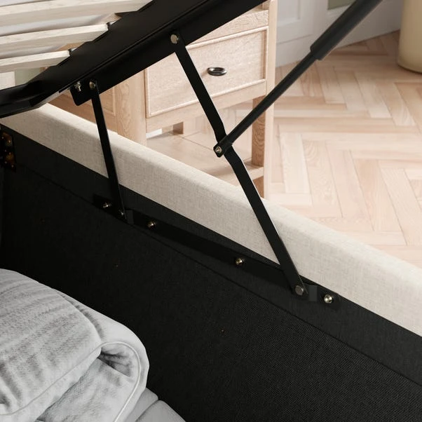 Arriana Ottoman Chesterfield Bed Frame, Woven Fabric 4 Arriana Ottoman Chesterfield Bed Frame, Woven Fabric - Image 4