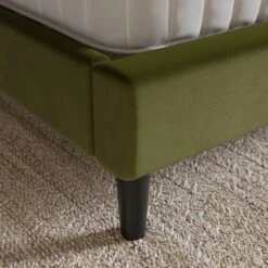 Skylar Velvet Pillow Back Bed Frame -Furniture Store 30968601 alt04