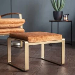 Cosette Footstool Ochre -Furniture Store 30968664