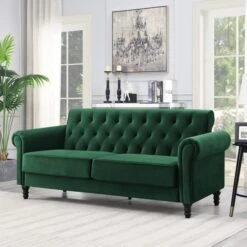 Greta Velvet 3 Seater Sofa
