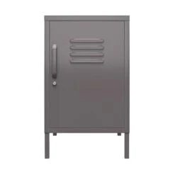Return - Bradford Metal Locker End Table, Grey