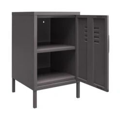 Return - Bradford Metal Locker End Table, Grey -Furniture Store 30977125 alt05