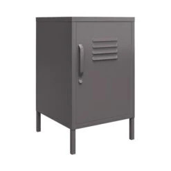Return - Bradford Metal Locker End Table, Grey -Furniture Store 30977125 alt06