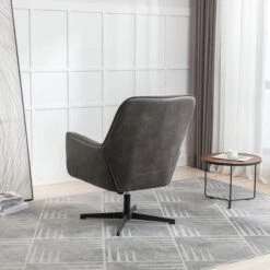 Image Furnishings Felicia Faux Leather Swivel Chair -Furniture Store 30977626 alt02