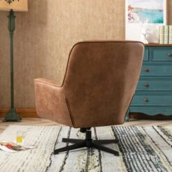 Image Furnishings Felicia Faux Leather Swivel Chair -Furniture Store 30977649 alt02