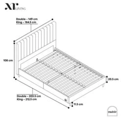 XR Living Maisie LED Bed Frame -Furniture Store 30978290 alt06