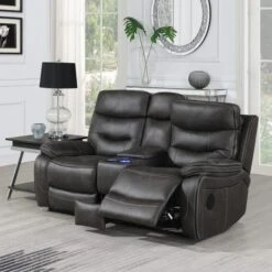 Image Furnishings Noah 2 Seater With Console Tech Recliner Sofa