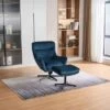 Image Furnishings Isla Swivel Recliner Chair With Footstool