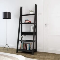 Return - Tiva Wooden Ladder Bookcase