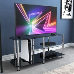 AVF Glass Corner TV Unit For TVs Up To 55"