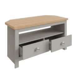 Return - Lancaster Corner TV Stand For TV's Up To 42", Grey -Furniture Store 30989857 alt03