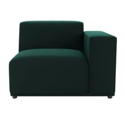 Modular Cruz Bottle Green Velvet 2 Seater Sofa -Furniture Store 60197707 alt02