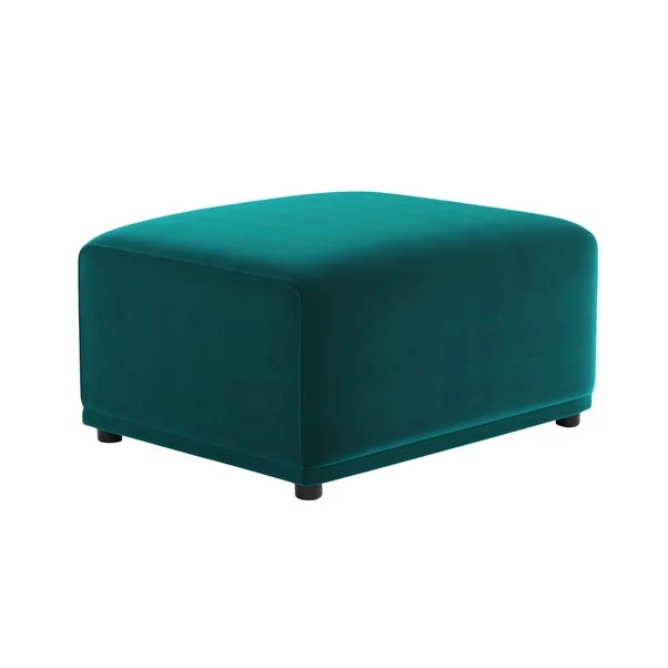 Modular Cruz Peacock Velvet Reversible Chaise Sofa 5 Modular Cruz Peacock Velvet Reversible Chaise Sofa - Image 5