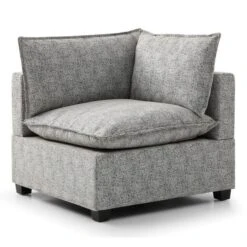 Moda Corner Modular Sofa, Light Grey Boucle -Furniture Store 60217243 alt04
