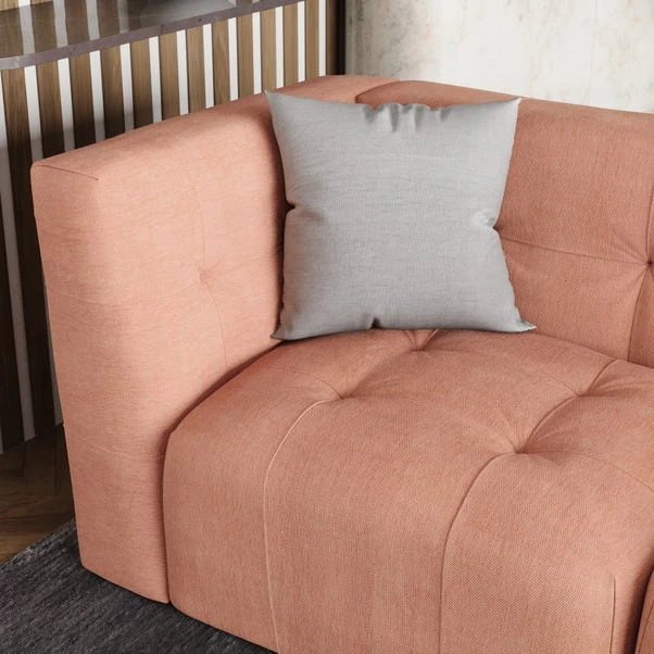 Modular Squish Clay Tonal Chenille 3 Seater Sofa 3 Modular Squish Clay Tonal Chenille 3 Seater Sofa - Image 3