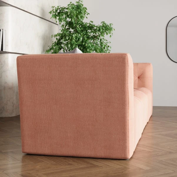 Modular Squish Clay Tonal Chenille 3 Seater Sofa 6 Modular Squish Clay Tonal Chenille 3 Seater Sofa - Image 6