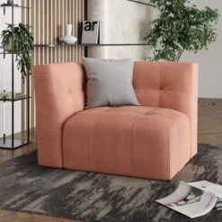Modular Squish Clay Tonal Chenille 3 Seater Sofa 17 Modular Squish Clay Tonal Chenille 3 Seater Sofa -Furniture Store 60227152 alt07