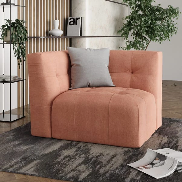 Modular Squish Clay Tonal Chenille 3 Seater Sofa 8 Modular Squish Clay Tonal Chenille 3 Seater Sofa - Image 8