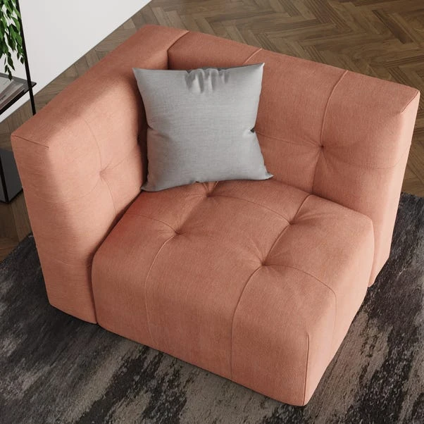 Modular Squish Clay Tonal Chenille 3 Seater Sofa 9 Modular Squish Clay Tonal Chenille 3 Seater Sofa - Image 9
