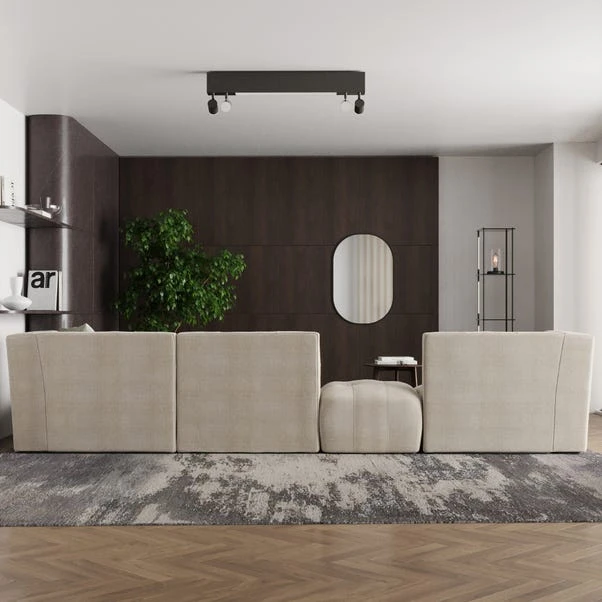 Modular Squish Natural Tonal Chenille Large Corner Sofa 2 Modular Squish Natural Tonal Chenille Large Corner Sofa - Image 2