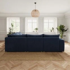 Full Circle Austin Navy Cosy Velvet Full Corner -Furniture Store 60235700 alt02