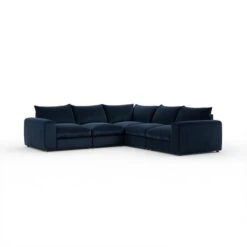 Full Circle Austin Navy Cosy Velvet Full Corner -Furniture Store 60235700 alt05