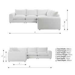 Full Circle Austin Navy Cosy Velvet Full Corner -Furniture Store 60235700 alt07